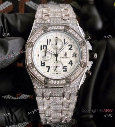 Buy Replica Audemars Piguet Iced Out Royal Oak Offshore Watch 44mm